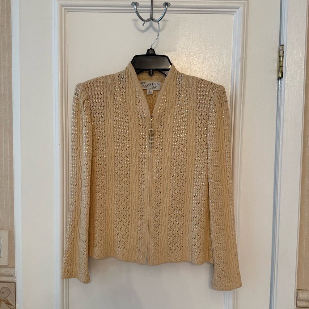 St. John Cream Evening Jacket